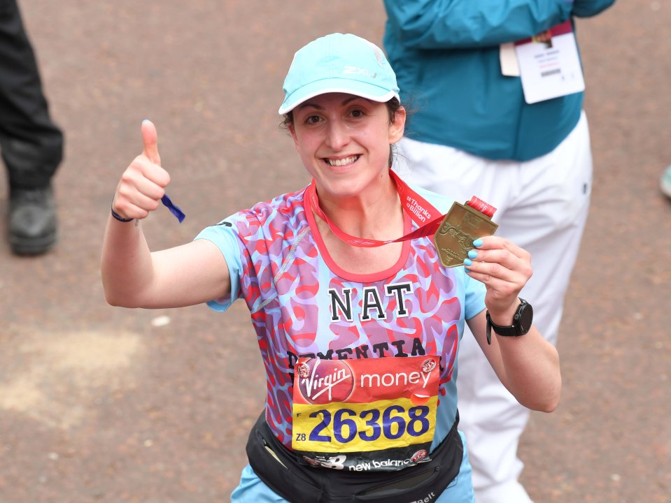 Natalie first ran a marathon in 2019 for Barbara Windsor