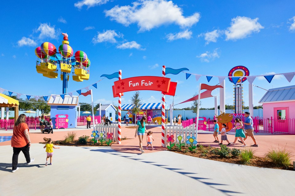 A new Peppa Pig park is opening in the US (pictured in Florida)