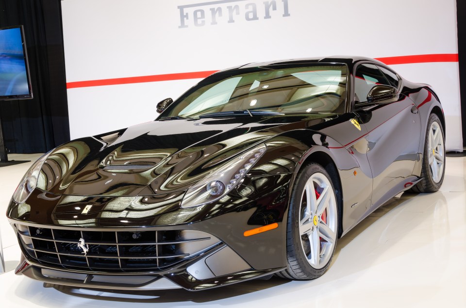 The most expensive car in her collection is a Ferrari F12 Berlinetta