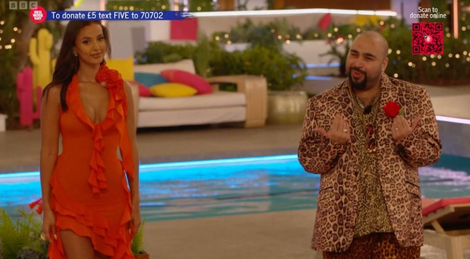 Comic Relief fans were stunned to see Love Island was back -  with comic Chabuddy