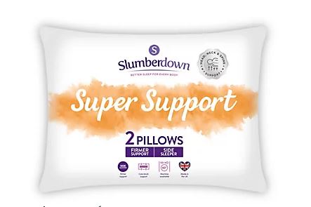 Two firm support pillows are now just £6 at B&Q