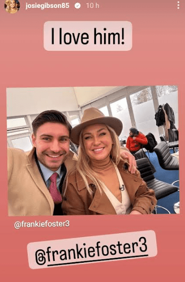 Frankie Foster and Josie Gibson hit it off at Cheltenham