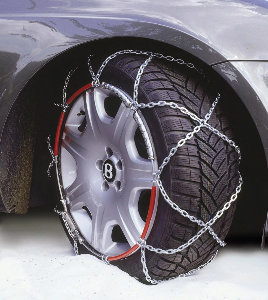 Snow chains can make for safer driving for motorists