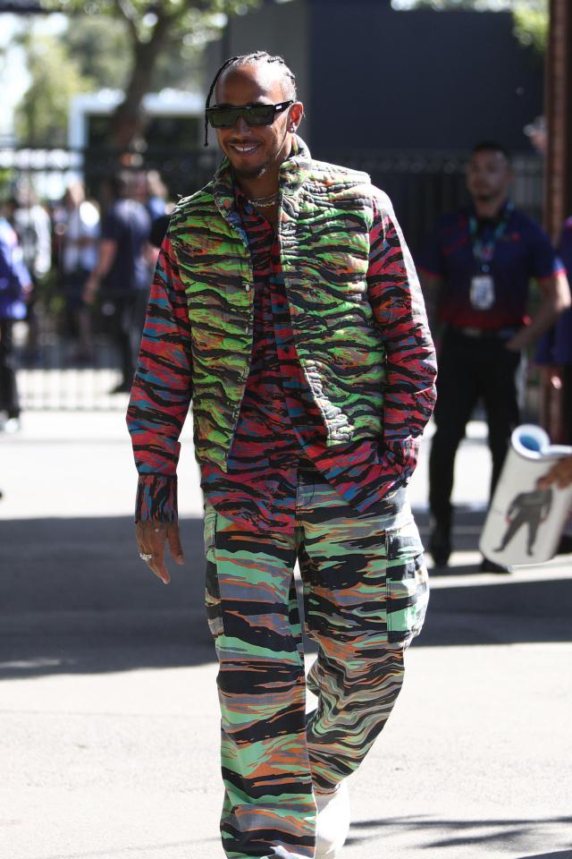 Don't stare at this photo of Lewis Hamilton for too long or your eyes may go a bit funny