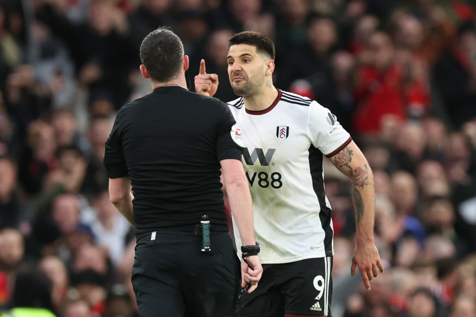 Mitrovic was absolutely fuming after his team-mate Willian was sent off