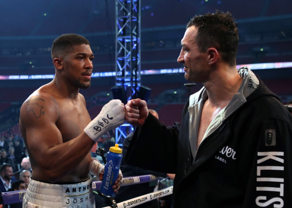 Anthony Joshua beat Wladimir Klitschko in 2017