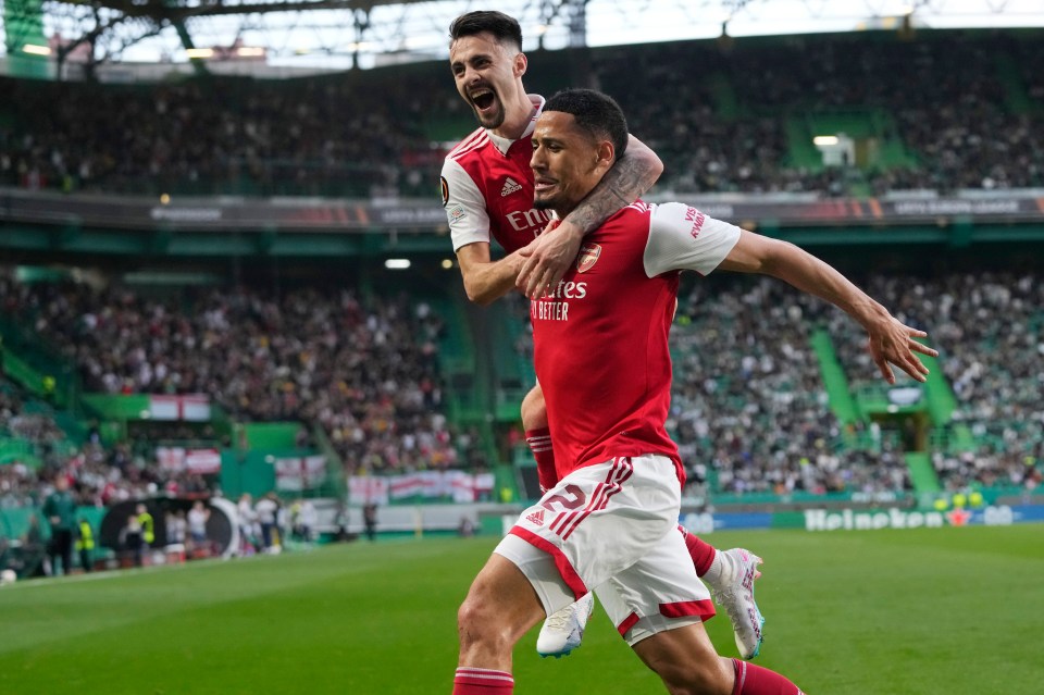 Arsenal secured a 2-2 draw in the first leg of their Europa League tie with Sporting Lisbon