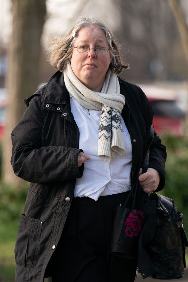 Grey arrives at court today where she was sentenced