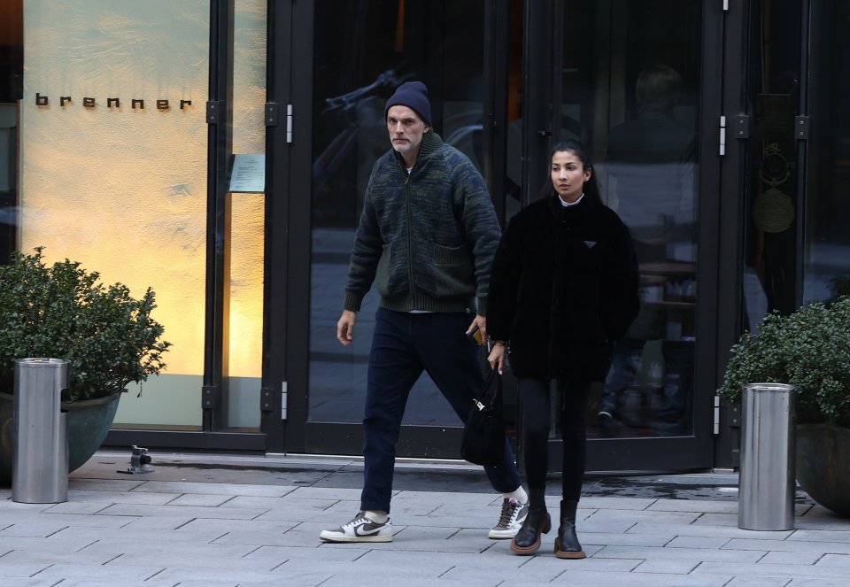 Thomas Tuchel was seen with his girlfriend Natalie Max leaving a restaurant