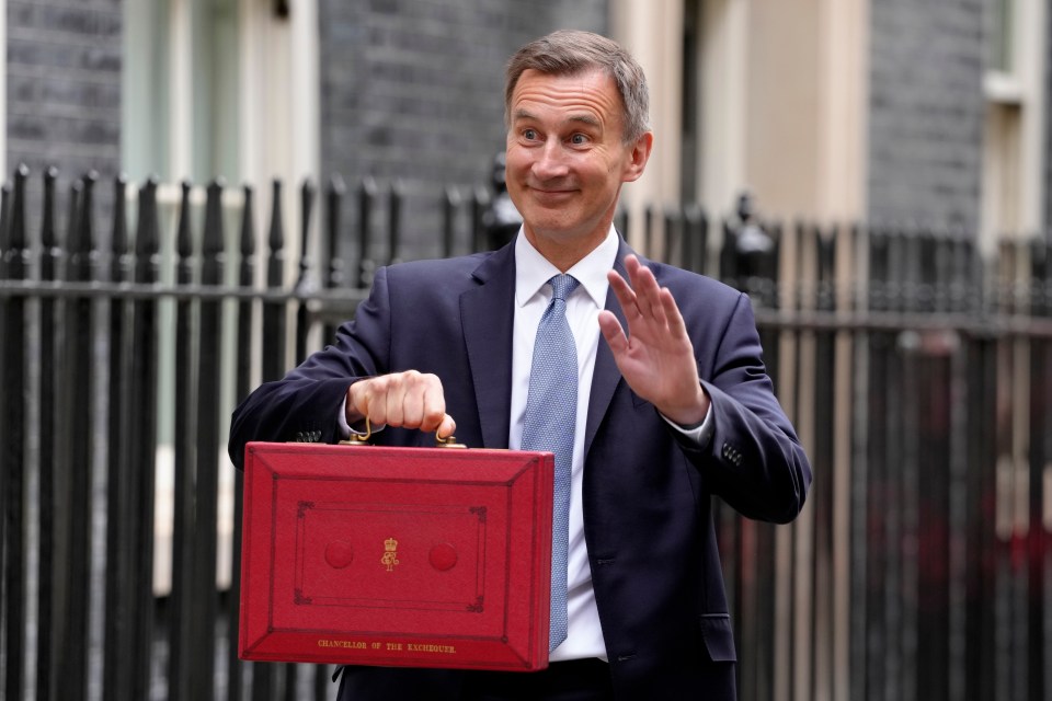 A smiling Chancellor this morning ahead of delivering the news of future growth