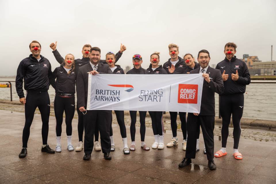 Sir Steve Redgrave brought together a team of Olympic rowers to race the BA jet