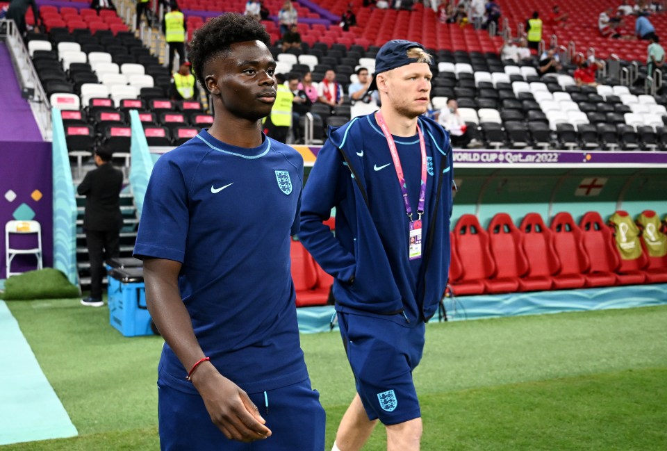 Ramsdale has been impressed by England and Gunners pal Bukayo Saka