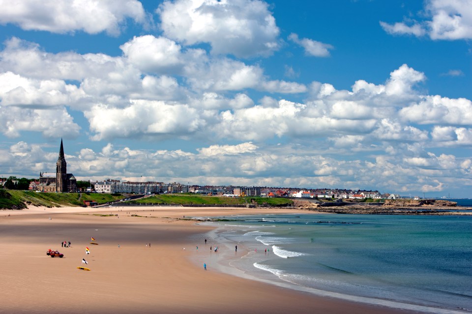 Longsands beach has more than a kilometre of white sand