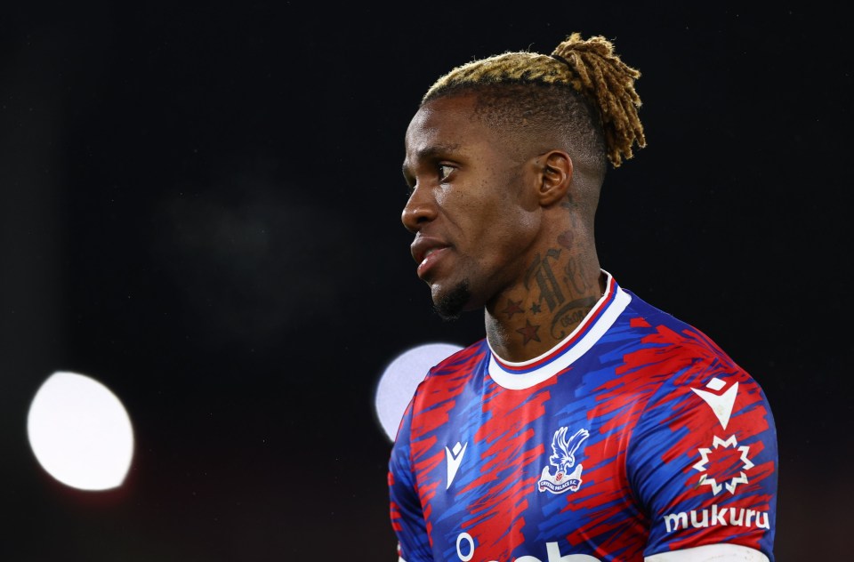 Crystal Palace ace Wilfried Zaha is out of contract at the end of the season