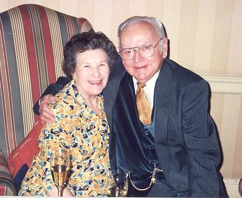 Una Crown, pictured here with her late husband Jack, lived alone in a bungalow