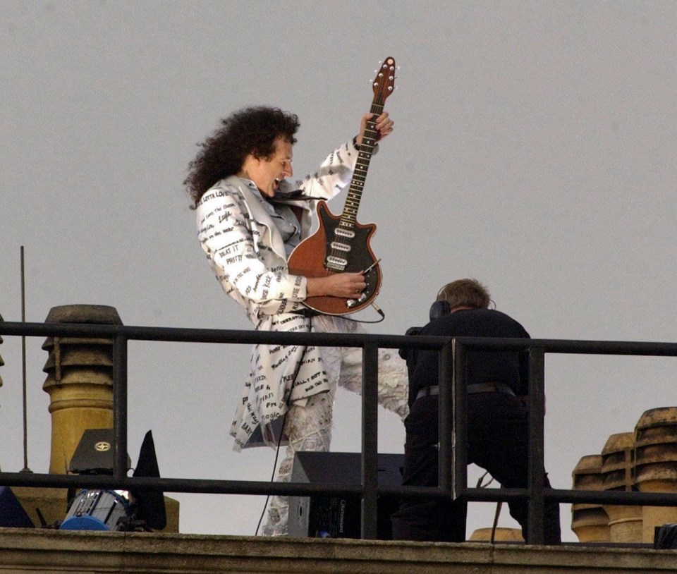 Brian played God Save the Queen for late monarch Elizabeth’s Golden Jubilee