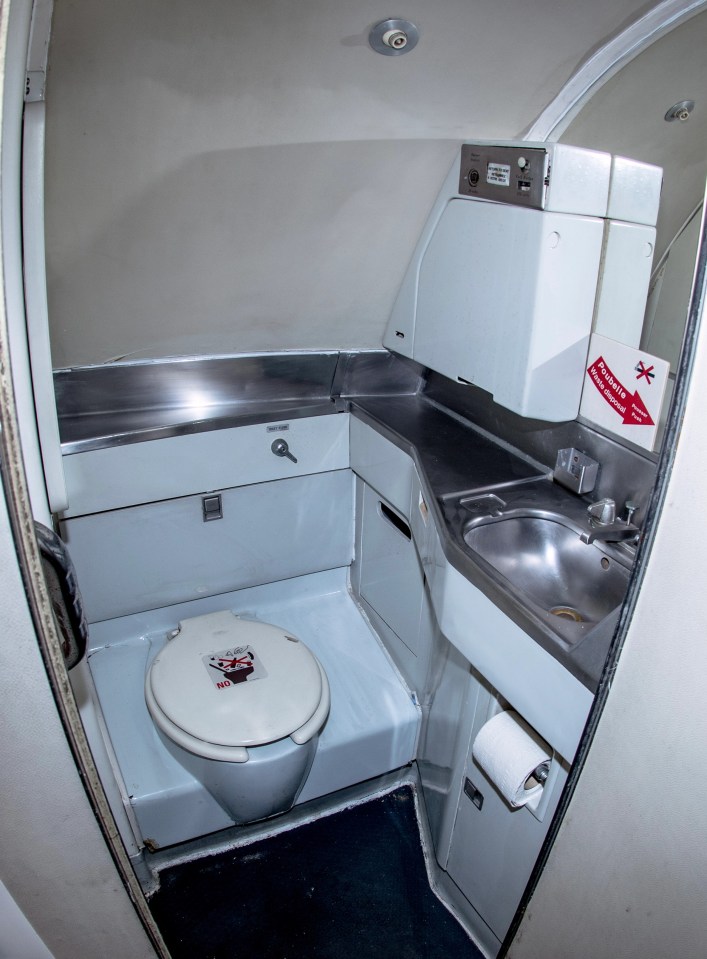 Steven's plane conversion has the original toilet