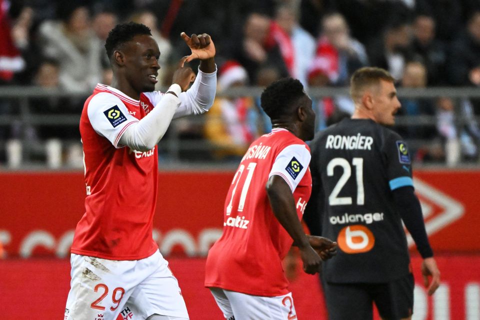 Balogun scored his 17th league goal for Reims