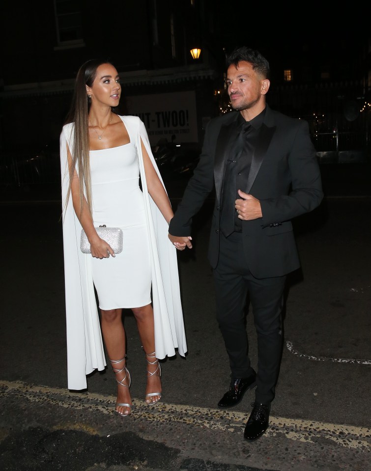 Peter Andre and wife Emily dressed in 'opposites' for a night out