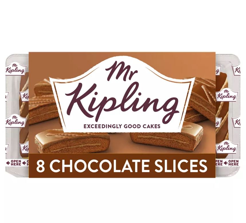 Mr Kipling eight chocolate slices at Asda are down from £3.50 to £2