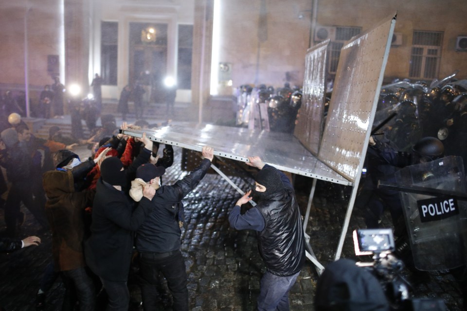 Police and protestors clashed in the past week in a fight for Georgia's future in the EU