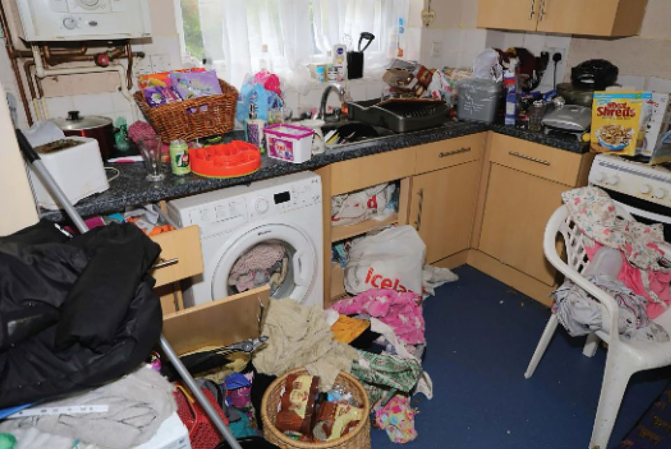 Photos seen in court showed the messy home where Lola died