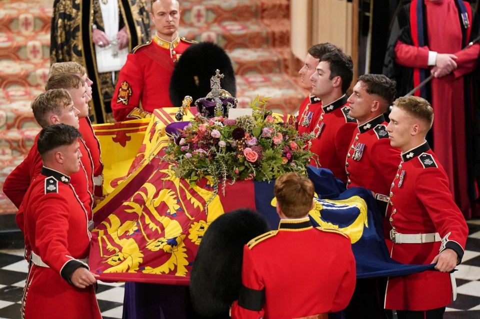 Pallbearers who carried the Queen's coffin have been honoured for their services