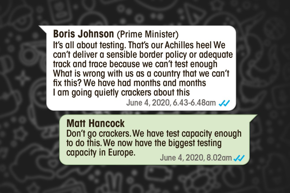 Ex-PM Boris Johnson's messsge highlights the issues Britain faced with its testing programme