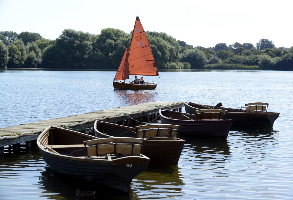 Visitors can sail or row boats at Yorkshire's biggest freshwater lake