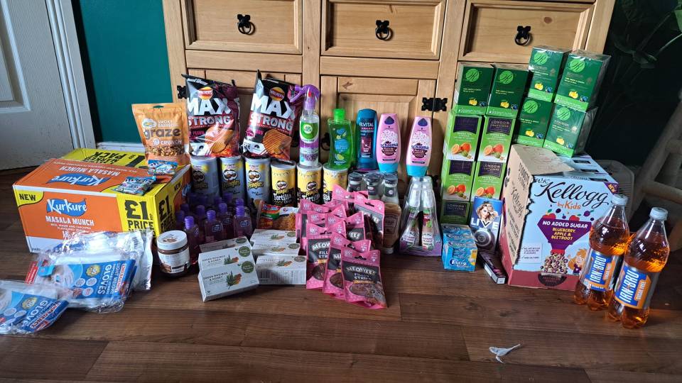 The money-saving shopper managed to get her hands on all of this for less than a tenner