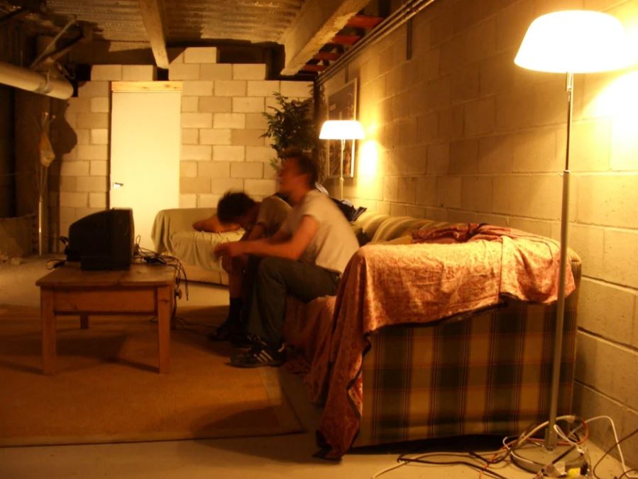 Inside the secret apartment, which was fully furnished and equipped with a PlayStation