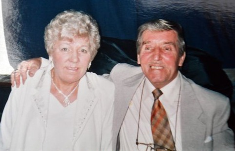 Shirley with her late husband Dennis, who died years before her