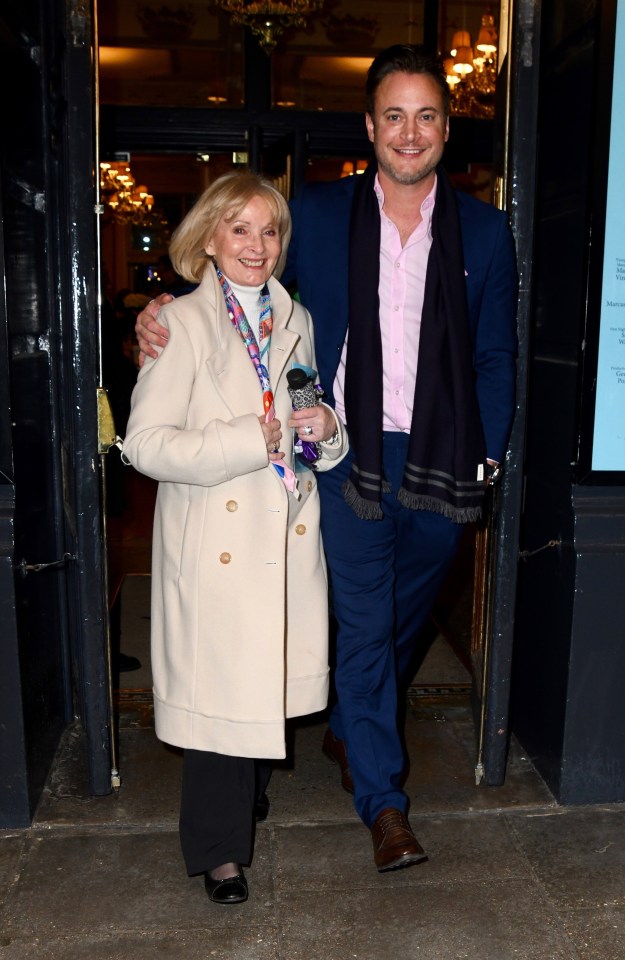 Gary captured his 'date night' with mum Rosemary at the Shirley Valentine Press Night