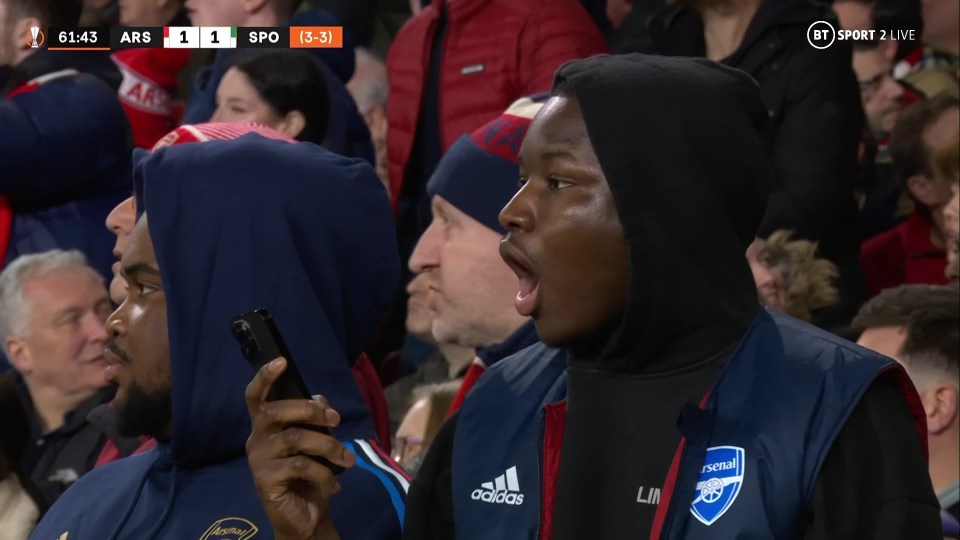 This fan could not react when the goal went in