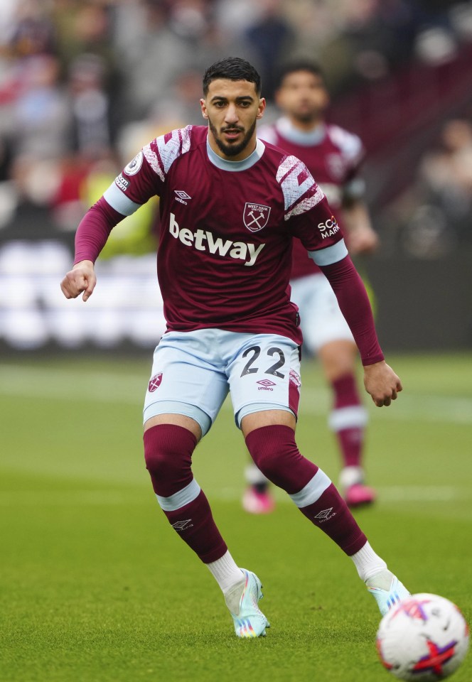 Benrahma scored in West Ham's 1-1 draw with Aston Villa