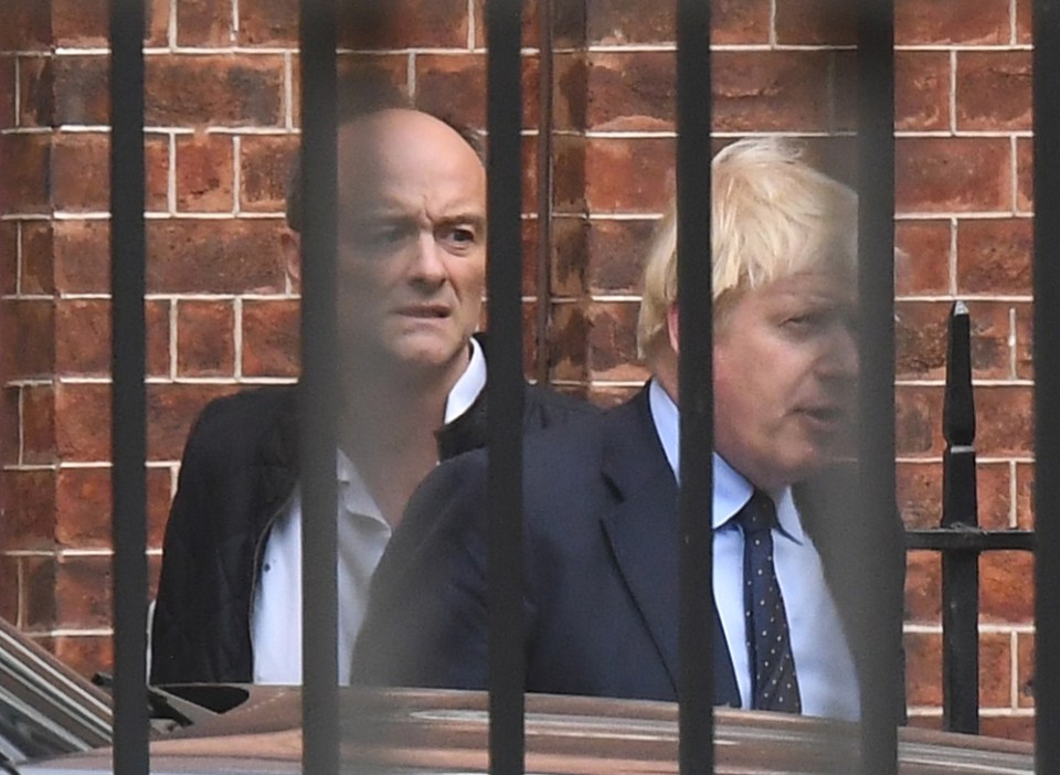 Boris Johnson (right) says the only person accusing him of deliberately lying to MPs is his old aide Dominic Cummings (left)