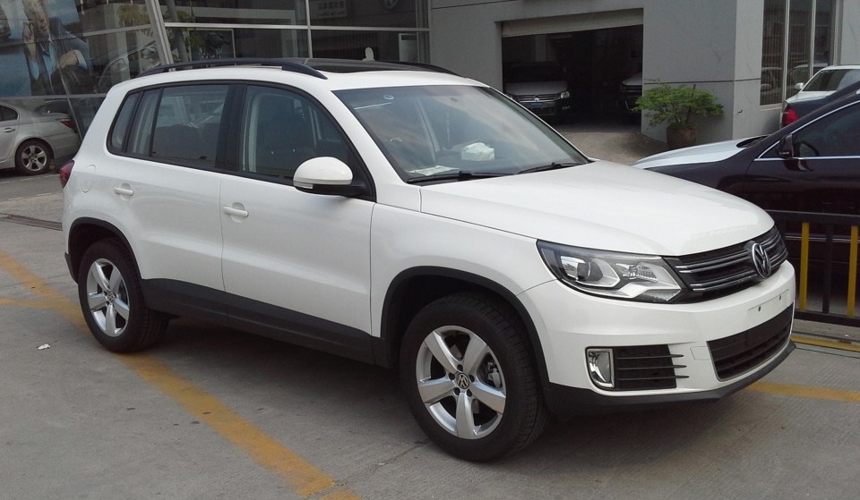 A picture of a VW Tiguan, similar to the one the five were travelling in