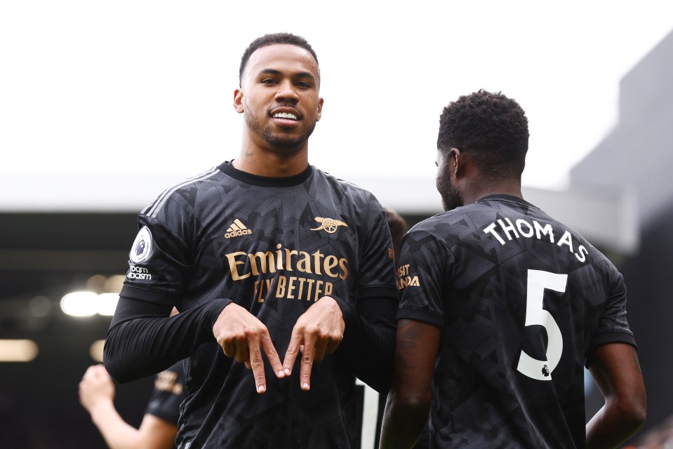 Gabriel continued his fine goalscoring form against Fulham