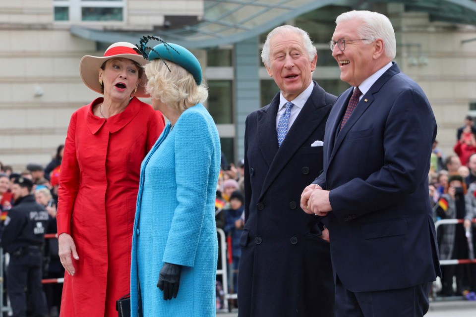 Charles and Camilla have visited President Steinmeier and his wife's residence at Bellevue Palace