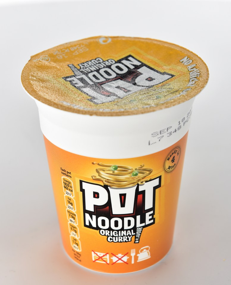 An original Pot Noodle contains 442 calories