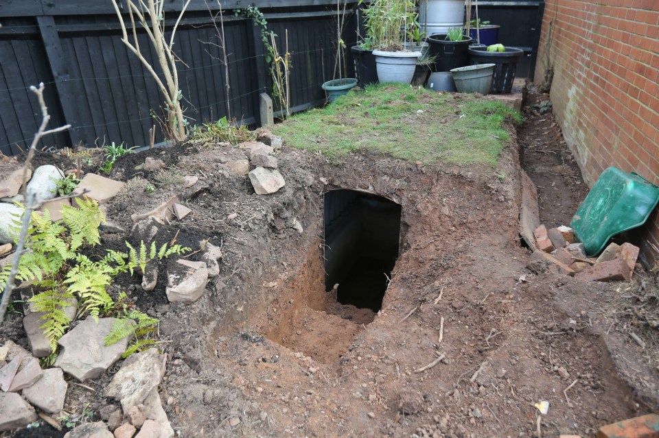 A family have discovered a WW2-era bomb shelter in their back garden