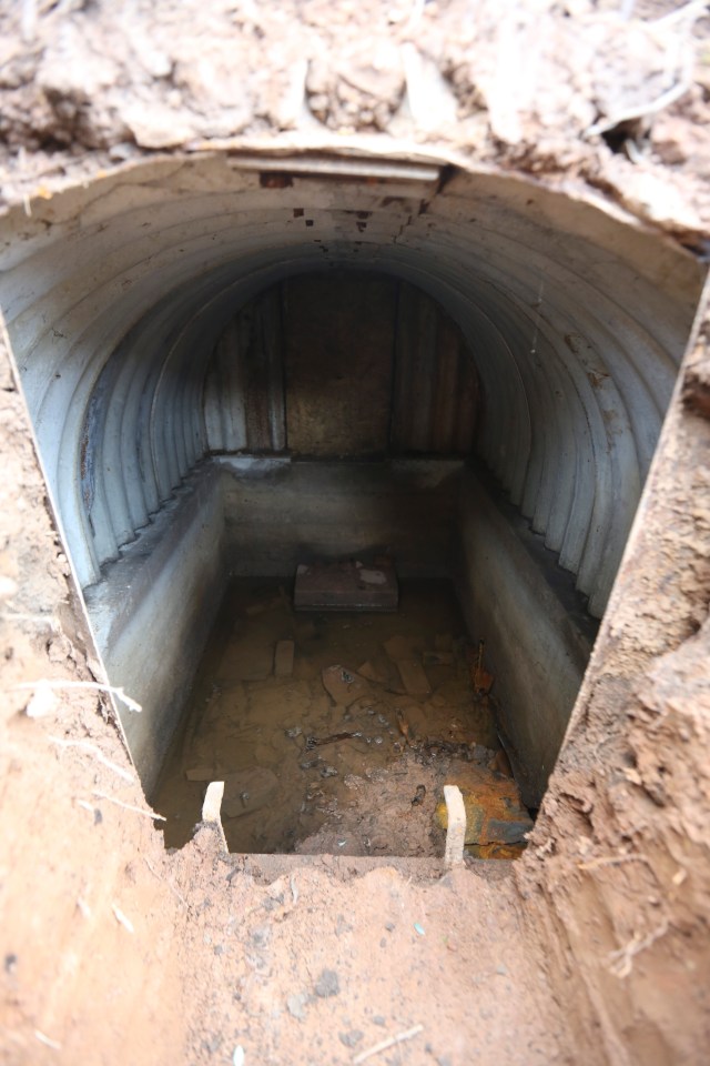 The original Anderson shelter is in pristine condition, having sat untouched for around 80 years