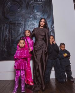  Kim Kardashian is the mother of four children, whom she shares with Kanye West