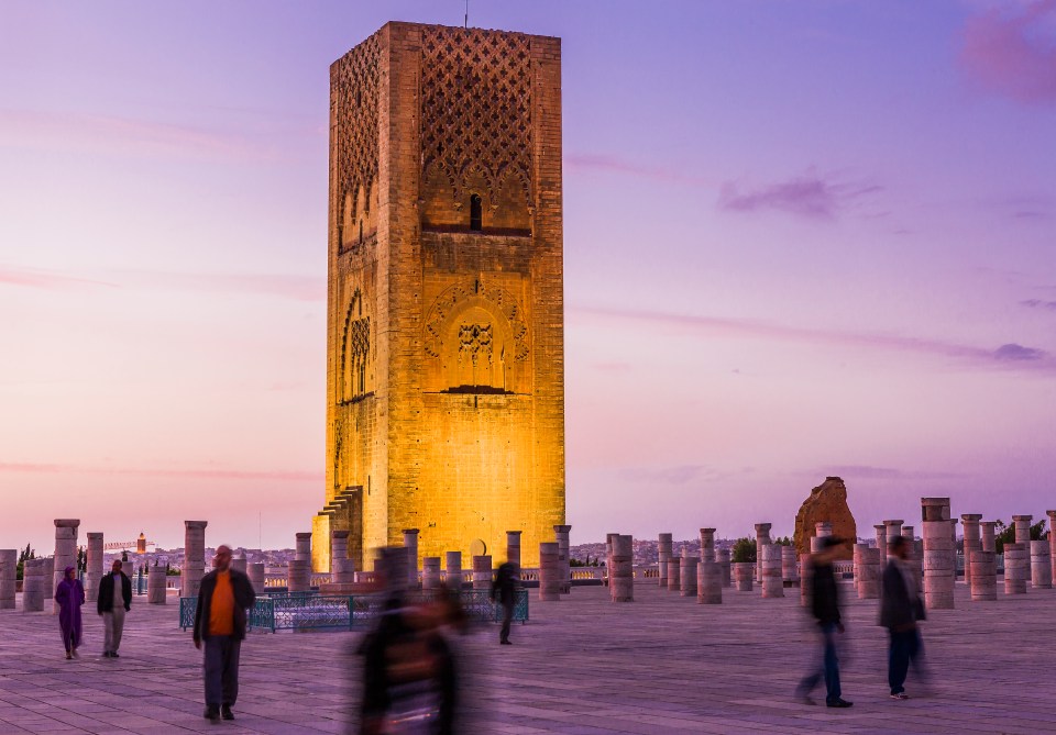 The Hassan mosque ruins were an awesome sight to behold