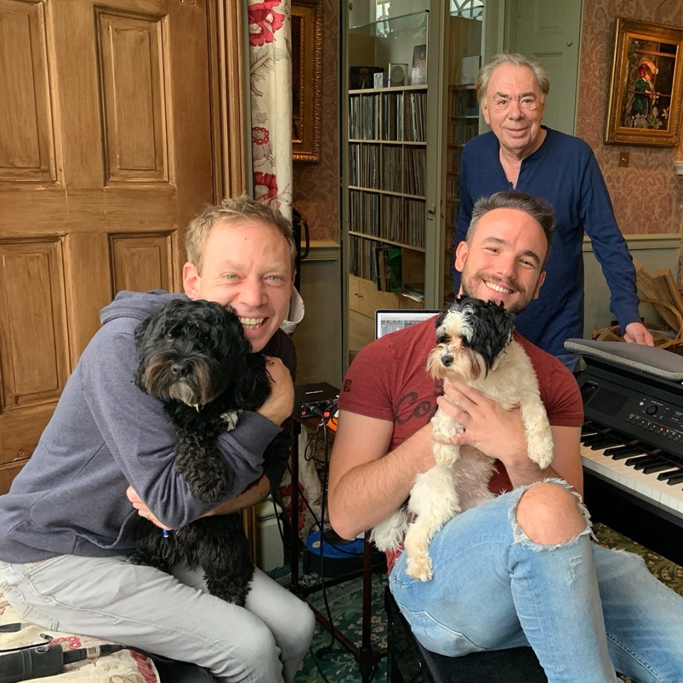 Andrew Lloyd Webber Andrew, his son Nick Nicholas (left), and his head of music, David pictured above