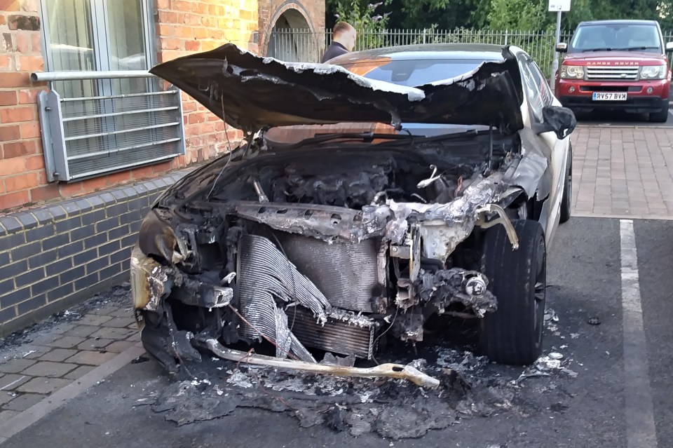 Raufal Alam had a narrow escape as he fled his burning 5 Series