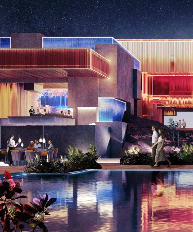 The mega-city's opulent villas will be built my Marriot Hotels