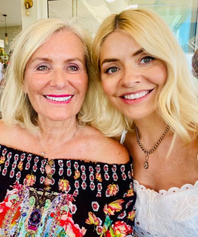 Holly posted a rare snap with her mum for Mother's Day