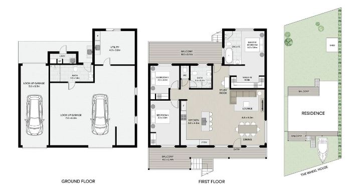 The floor plan of the property, which has attracted prospective buyers