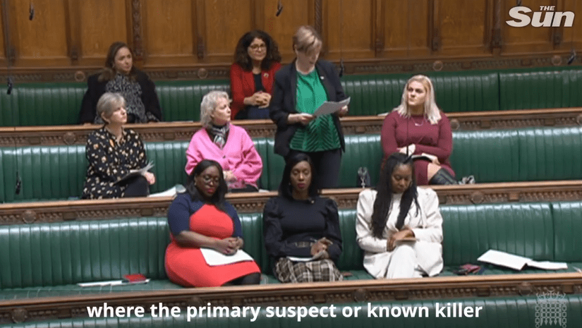 MPs fell silent as they listened to the five-minute long address